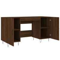 vidaXL Schreibtisch Braun Eichen-Optik 140x50x75 cm Holzwerkstoff