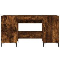 vidaXL Schreibtisch R&auml;uchereiche 140x50x75 cm Holzwerkstoff