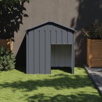 vidaXL Hundehütte mit Dach Anthrazit 117x103x123 cm...