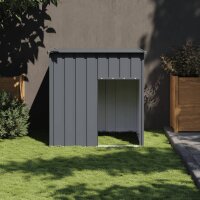 vidaXL Hundehütte mit Dach Anthrazit 110x103x109 cm...