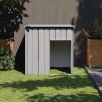 vidaXL Hundehütte mit Dach Hellgrau 110x103x109 cm...