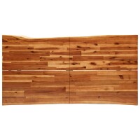 vidaXL Esstisch Baumkante 160x80x75 cm Massivholz Akazie