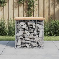 vidaXL Gartenbank aus Gabionen 43x44x42 cm Massivholz Kiefer