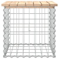 vidaXL Gartenbank aus Gabionen 43x44x42 cm Massivholz Kiefer