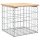 vidaXL Gartenbank aus Gabionen 43x44x42 cm Massivholz Kiefer