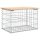 vidaXL Gartenbank aus Gabionen 63x44x42 cm Massivholz Kiefer