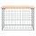 vidaXL Gartenbank aus Gabionen 63x44x42 cm Massivholz Kiefer