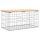 vidaXL Gartenbank aus Gabionen 83x44x42 cm Massivholz Kiefer