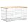 vidaXL Gartenbank aus Gabionen 83x44x42 cm Massivholz Kiefer