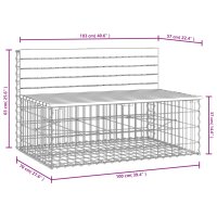 vidaXL Gartenbank aus Gabionen 103x70x65 cm Massivholz Douglasie