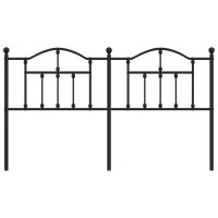 vidaXL Kopfteil Metall Schwarz 180 cm