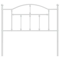 vidaXL Kopfteil Metall Weiß 100 cm