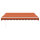 vidaXL Markise Einziehbar Orange und Braun 3x2,5 m Stoff und Aluminium