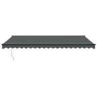 vidaXL Markise Einziehbar Anthrazit 5x3 m Stoff und Aluminium