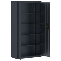 vidaXL Aktenschrank Anthrazit 90x40x180 cm Stahl