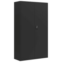 vidaXL Aktenschrank Schwarz 105x40x180 cm Stahl