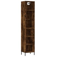 vidaXL Highboard Räuchereiche 34,5x32,5x180 cm...