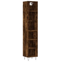 vidaXL Highboard Räuchereiche 34,5x32,5x180 cm...