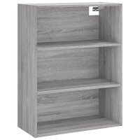 vidaXL Highboard Grau Sonoma 69,5x32,5x180 cm Holzwerkstoff