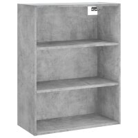 vidaXL Highboard Betongrau 69,5x32,5x180 cm Holzwerkstoff