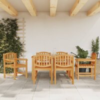 vidaXL Gartenst&uuml;hle 6 Stk. 58x59x88 cm Massivholz Teak