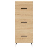 vidaXL Highboard Sonoma-Eiche 34,5x34x180 cm Holzwerkstoff