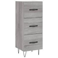 vidaXL Highboard Grau Sonoma 34,5x34x180 cm Holzwerkstoff