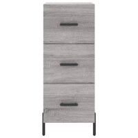 vidaXL Highboard Grau Sonoma 34,5x34x180 cm Holzwerkstoff