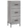 vidaXL Highboard Grau Sonoma 34,5x34x180 cm Holzwerkstoff