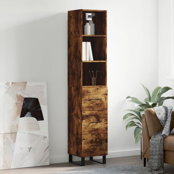 vidaXL Highboard R&auml;uchereiche 34,5x34x180 cm Holzwerkstoff