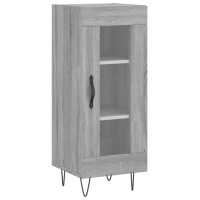 vidaXL Highboard Grau Sonoma 34,5x34x180 cm Holzwerkstoff