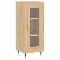 vidaXL Highboard Sonoma-Eiche 34,5x34x180 cm Holzwerkstoff