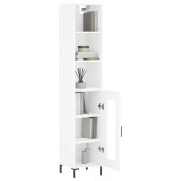 vidaXL Highboard Wei&szlig; 34,5x34x180 cm Holzwerkstoff