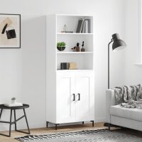 vidaXL Highboard Weiß 69,5x34x180 cm Holzwerkstoff