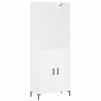 vidaXL Highboard Wei&szlig; 69,5x34x180 cm Holzwerkstoff