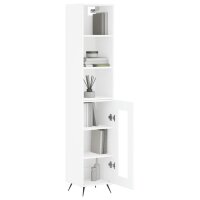 vidaXL Highboard Wei&szlig; 34,5x34x180 cm Holzwerkstoff