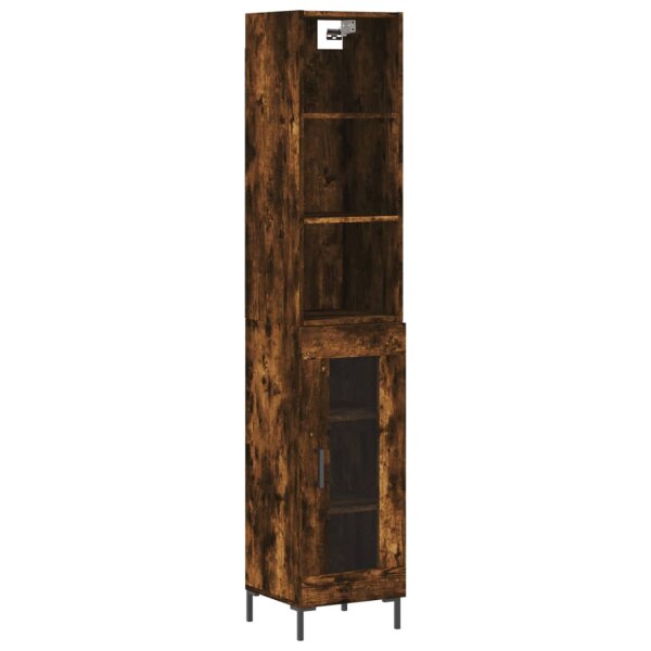 vidaXL Highboard R&auml;uchereiche 34,5x34x180 cm Holzwerkstoff