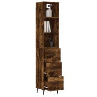 vidaXL Highboard R&auml;uchereiche 34,5x34x180 cm Holzwerkstoff