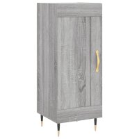 vidaXL Highboard Grau Sonoma 34,5x34x180 cm Holzwerkstoff