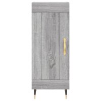 vidaXL Highboard Grau Sonoma 34,5x34x180 cm Holzwerkstoff