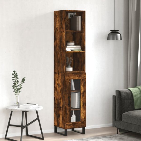 vidaXL Highboard R&auml;uchereiche 34,5x34x180 cm Holzwerkstoff