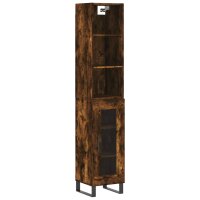 vidaXL Highboard Räuchereiche 34,5x34x180 cm...