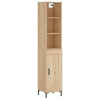 vidaXL Highboard Sonoma-Eiche 34,5x34x180 cm Holzwerkstoff