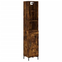 vidaXL Highboard Räuchereiche 34,5x34x180 cm...