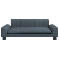 vidaXL Kindersofa Dunkelgrau 90x53x30 cm Stoff