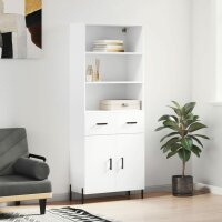 vidaXL Highboard Wei&szlig; 69,5x34x180 cm Holzwerkstoff