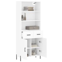 vidaXL Highboard Wei&szlig; 69,5x34x180 cm Holzwerkstoff