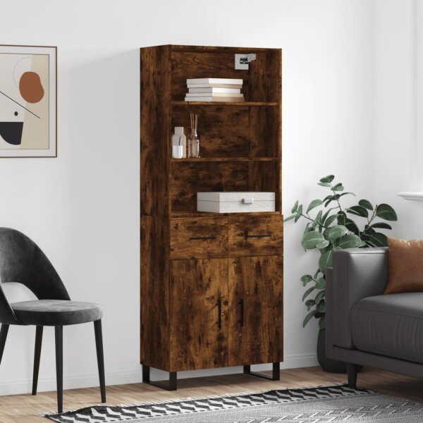 vidaXL Highboard R&auml;uchereiche 69,5x34x180 cm Holzwerkstoff