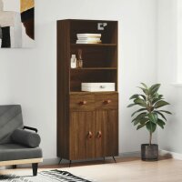 vidaXL Highboard Braun Eichen-Optik 69,5x34x180 cm...