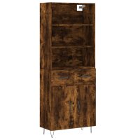 vidaXL Highboard Räuchereiche 69,5x34x180 cm...